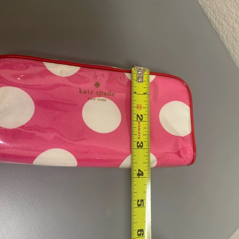 Kate Spade Fuchsia and White Polka Dot Pouch - Picture 11 of 12
